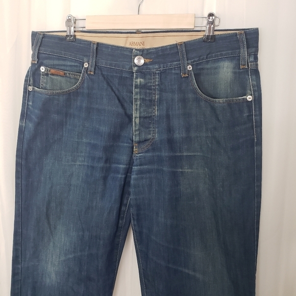 Armani Collezioni Simin T Spa button fly jeans 100% cotton size 36 - Picture 2 of 10